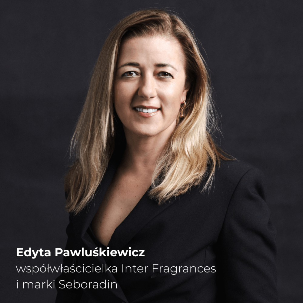 Edyta Pawluskiewicz - współwłaścicielka marki Seboradin