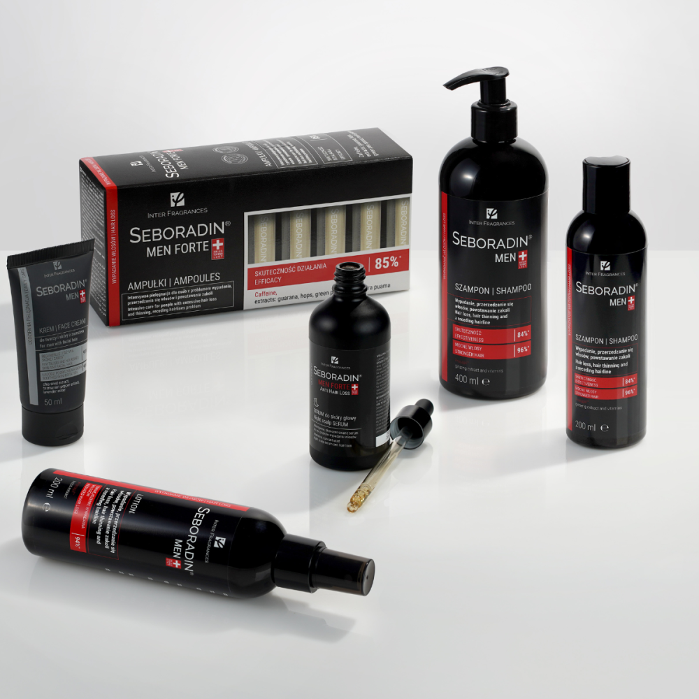 Kuracja Seboradin MEN - pielęgnacja wypadające włosy u mężczyzn
