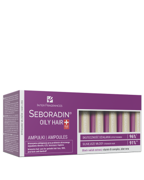 Ampułki Seboradin OILY HAIR włosy przetłuszczające się i skłonne do wypadania 14 x 5,5 ml