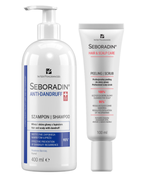 SET Seboradin ANTI-DANDRUFF shampoo 400 ml + scrub 100 ml