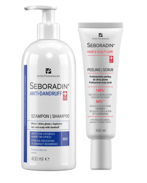 SET Seboradin ANTI-DANDRUFF shampoo 400 ml + scrub 100 ml