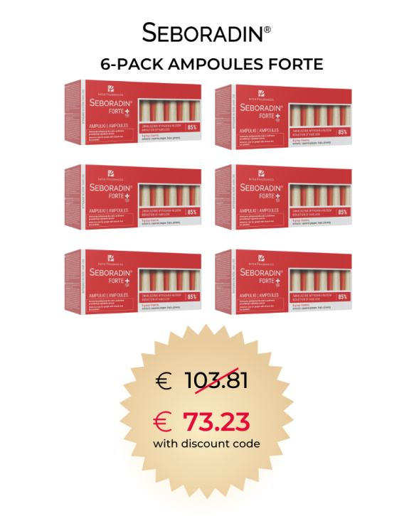6-PACK Ampoules Seboradin FORTE 14 x 5,5 ml