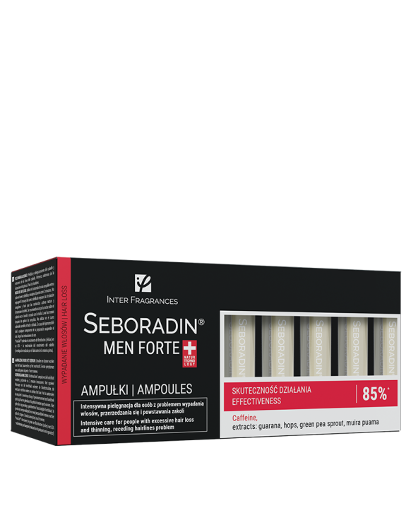6-PACK Ampułki Seboradin MEN FORTE Przeciw Wypadaniu Włosów 14 x 5,5 ml