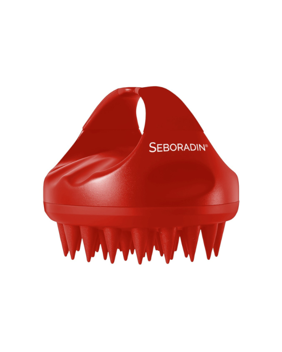 Czerwony masażer do skóry głowy Seboradin
