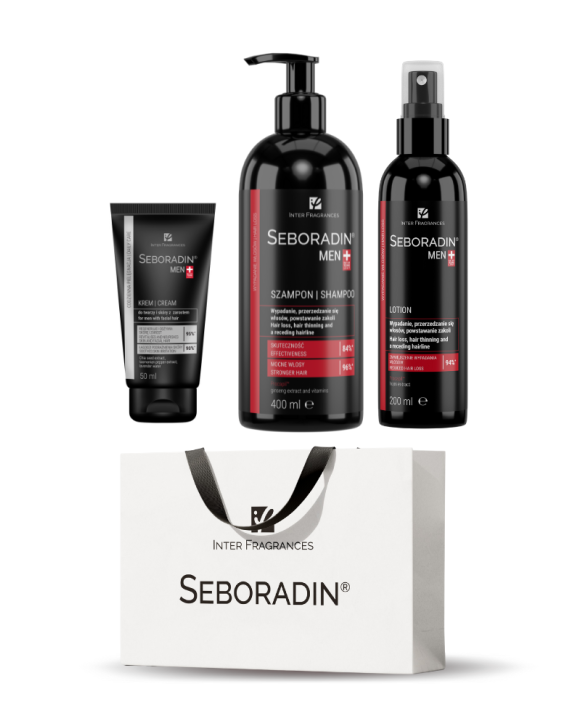 Gift Set Seboradin MEN - shampoo, lotion, face cream