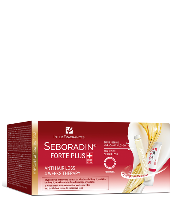 Seboradin FORTE PLUS 24 ampoules +  4 tubes of serum 