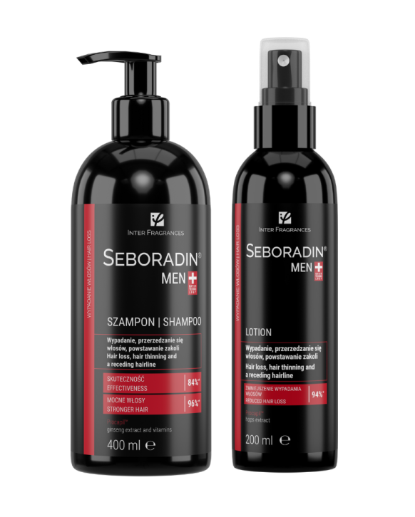 Zestaw Seboradin MEN szampon 400 ml + lotion 200 ml