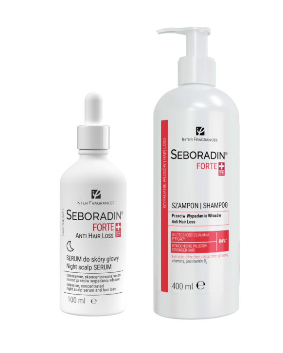 Zestaw Seboradin FORTE szampon 400 ml + serum 100 ml