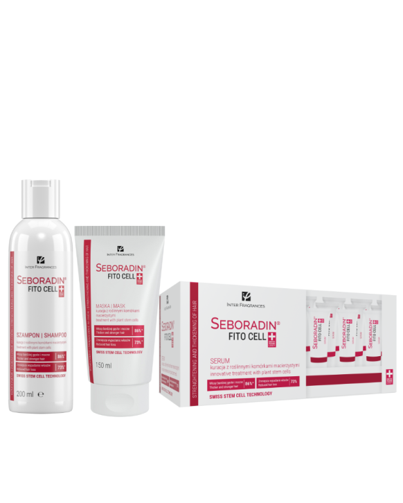 Zestaw Seboradin FITO CELL - szampon 200 ml, maska, serum 15 x 6 g