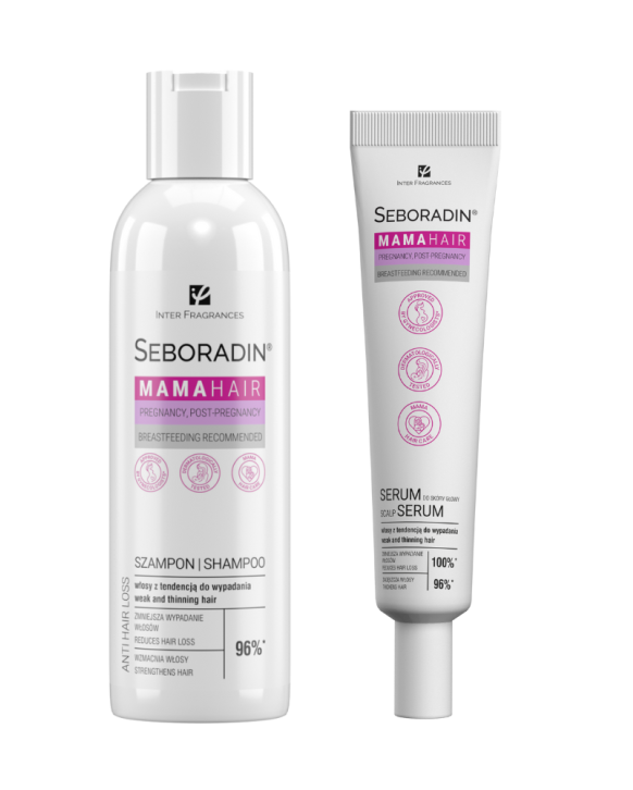 Zestaw Seboradin MAMA HAIR szampon 200 ml + serum do skóry głowy 100 ml