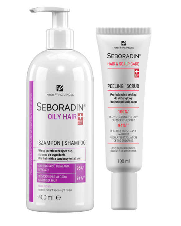 Set Seboradin OILY HAIR shampoo 400 ml + scrub 100 ml