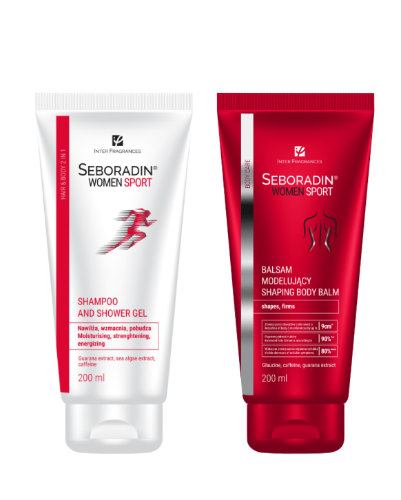 Zestaw WOMEN SPORT szampon i żel + balsam do ciała