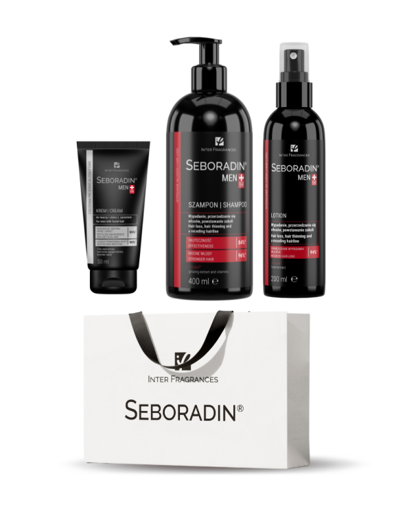Gift Set Seboradin MEN - shampoo, lotion, face cream