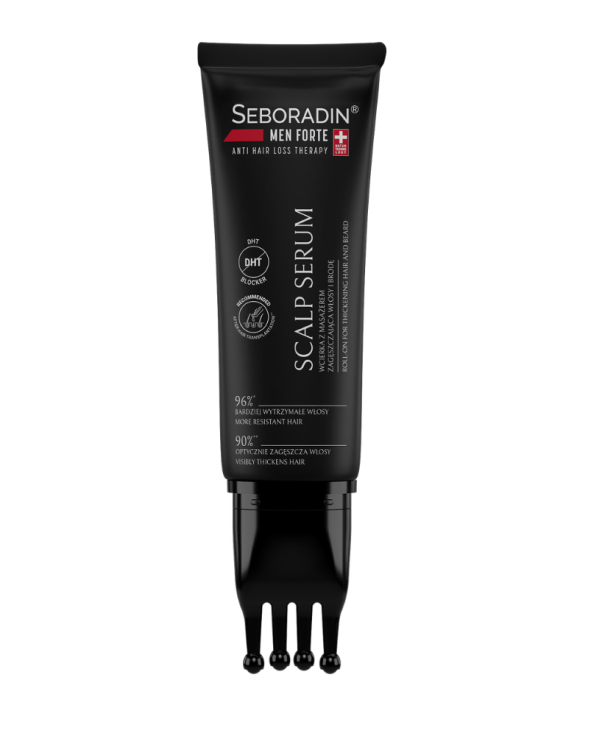 Seboradin MEN FORTE Wcierka z masażerem zagęszczająca włosy i brodę 100 ml