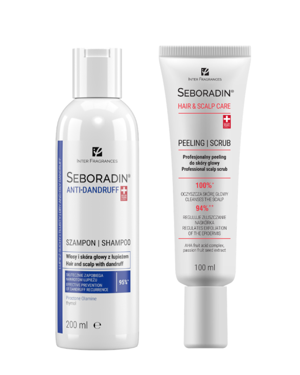 Zestaw przeciwłupieżowy Seboradin ANTI-DANDRUFF szampon 200 ml + peeling 