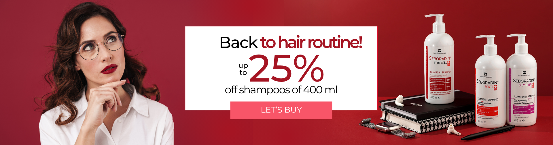 Shampoos 25% off - desktop EN